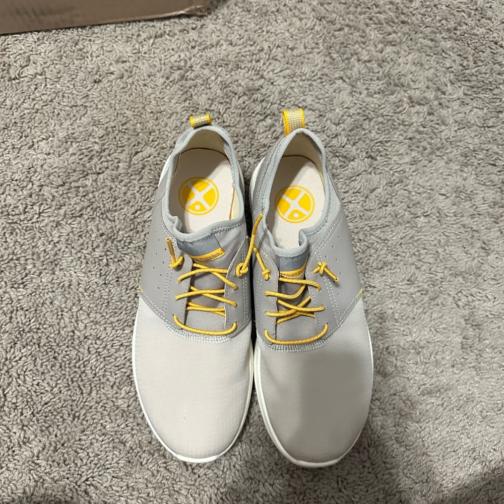 Hush Puppies Gray and Yellow Sneakers